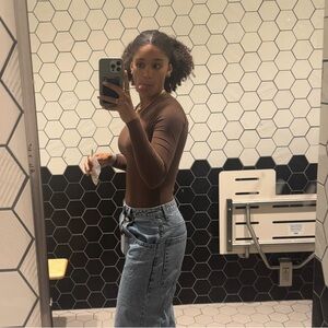 Abercrombie & Fitch Chocolate Long Sleeve Top